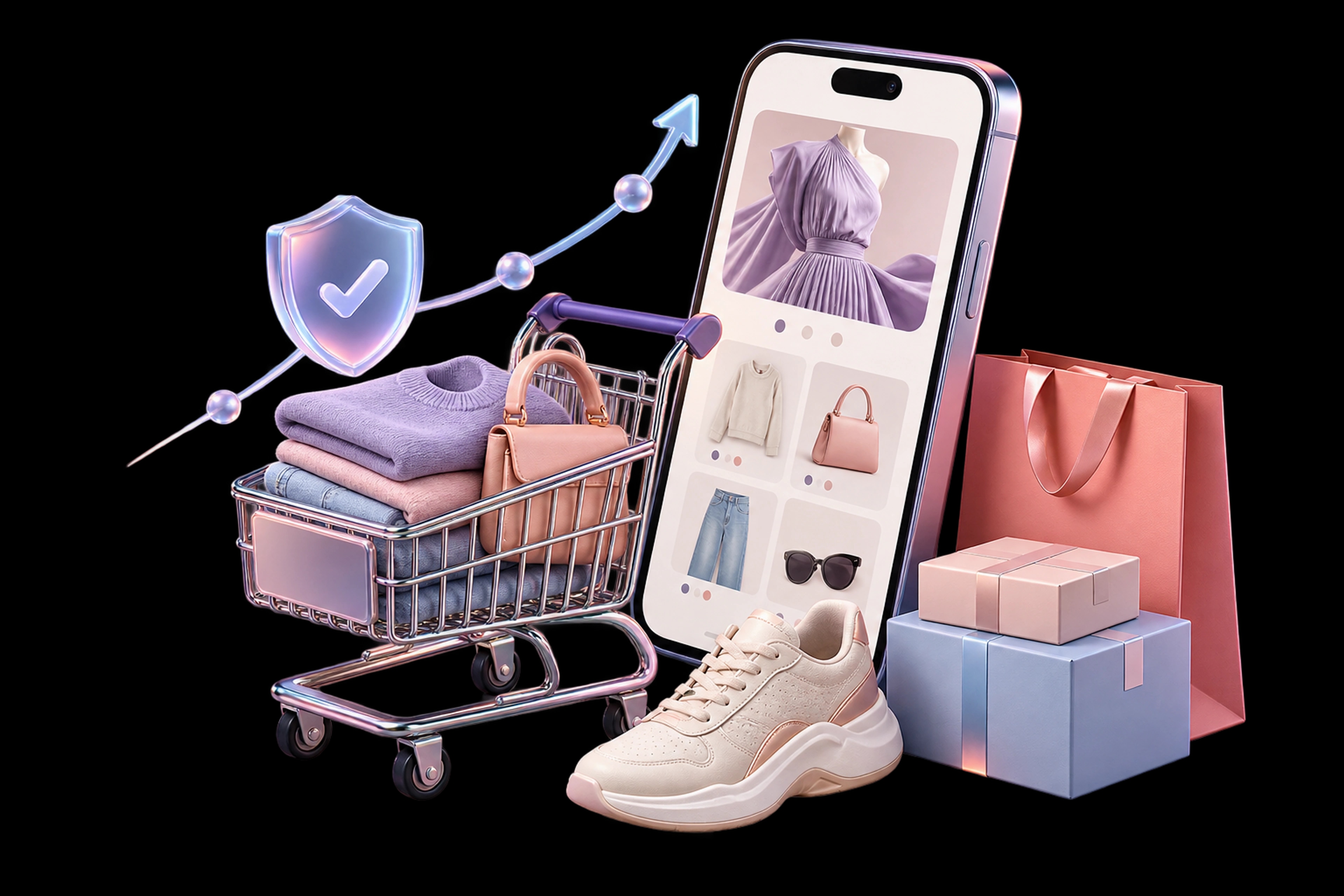 Premium online storefront with a shopping cart, product catalogue, secure checkout and delivery parcels