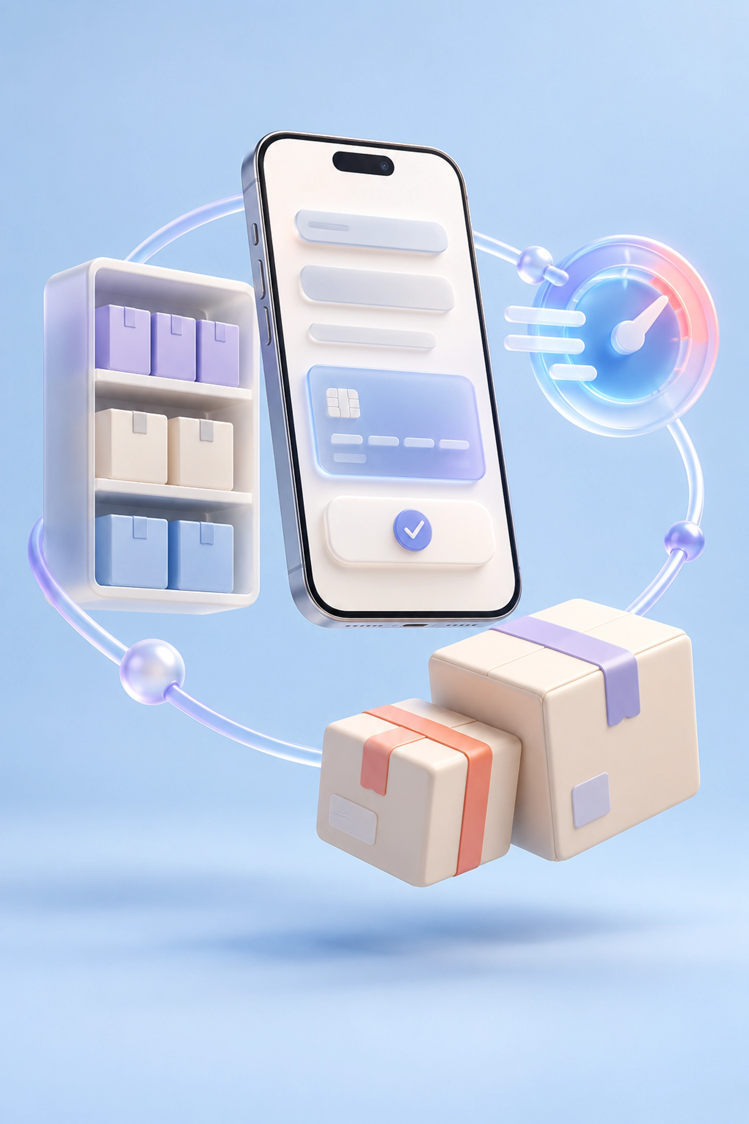 Fast mobile checkout with payment confirmation and synchronized inventory
