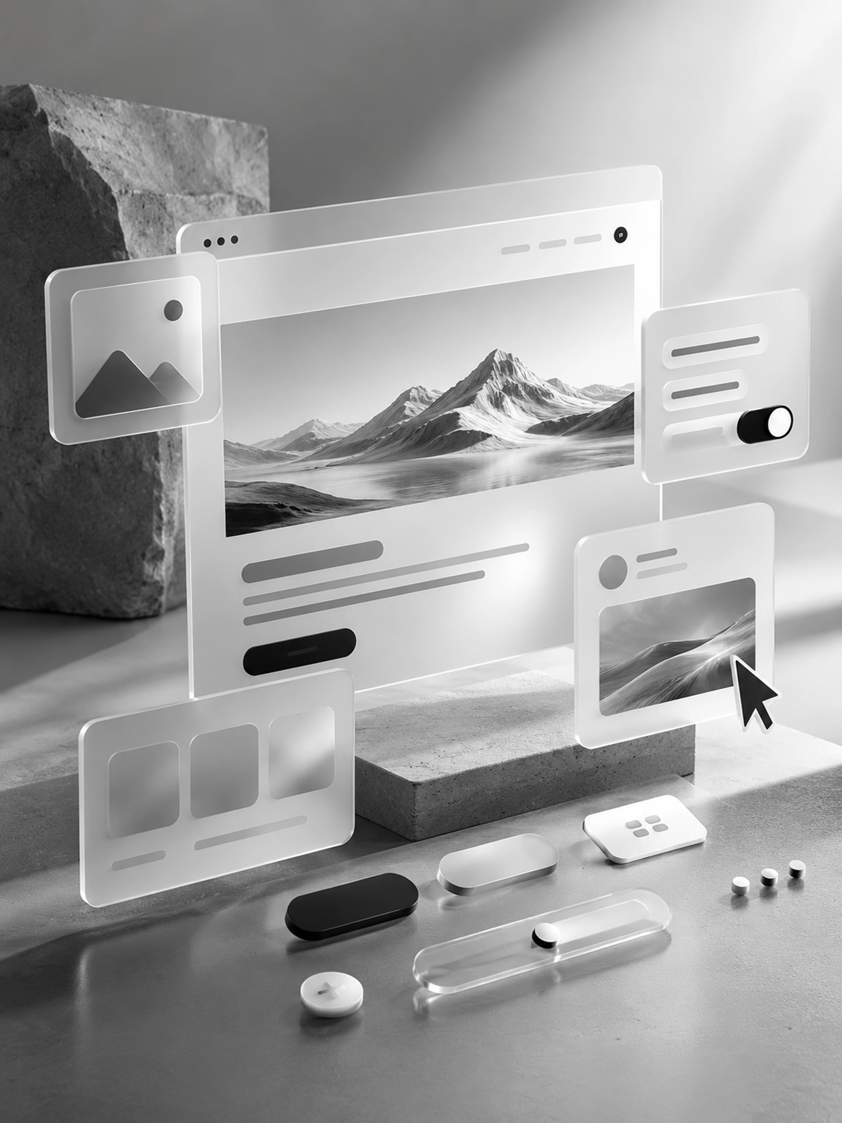 Reusable website interface components and controls