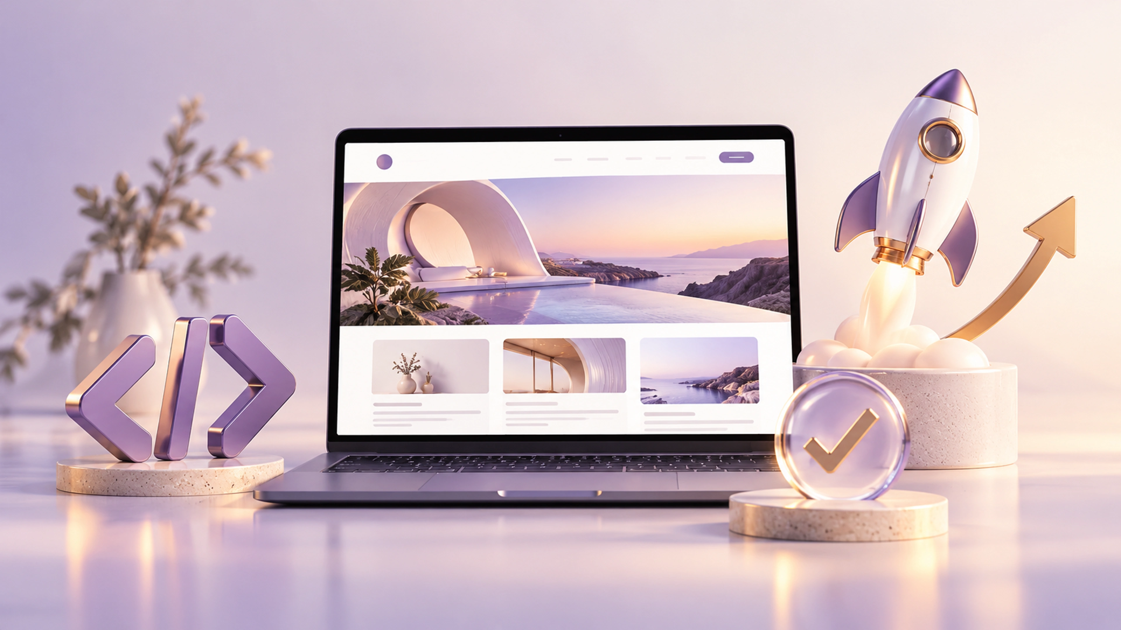A completed website ready for development handover and launch