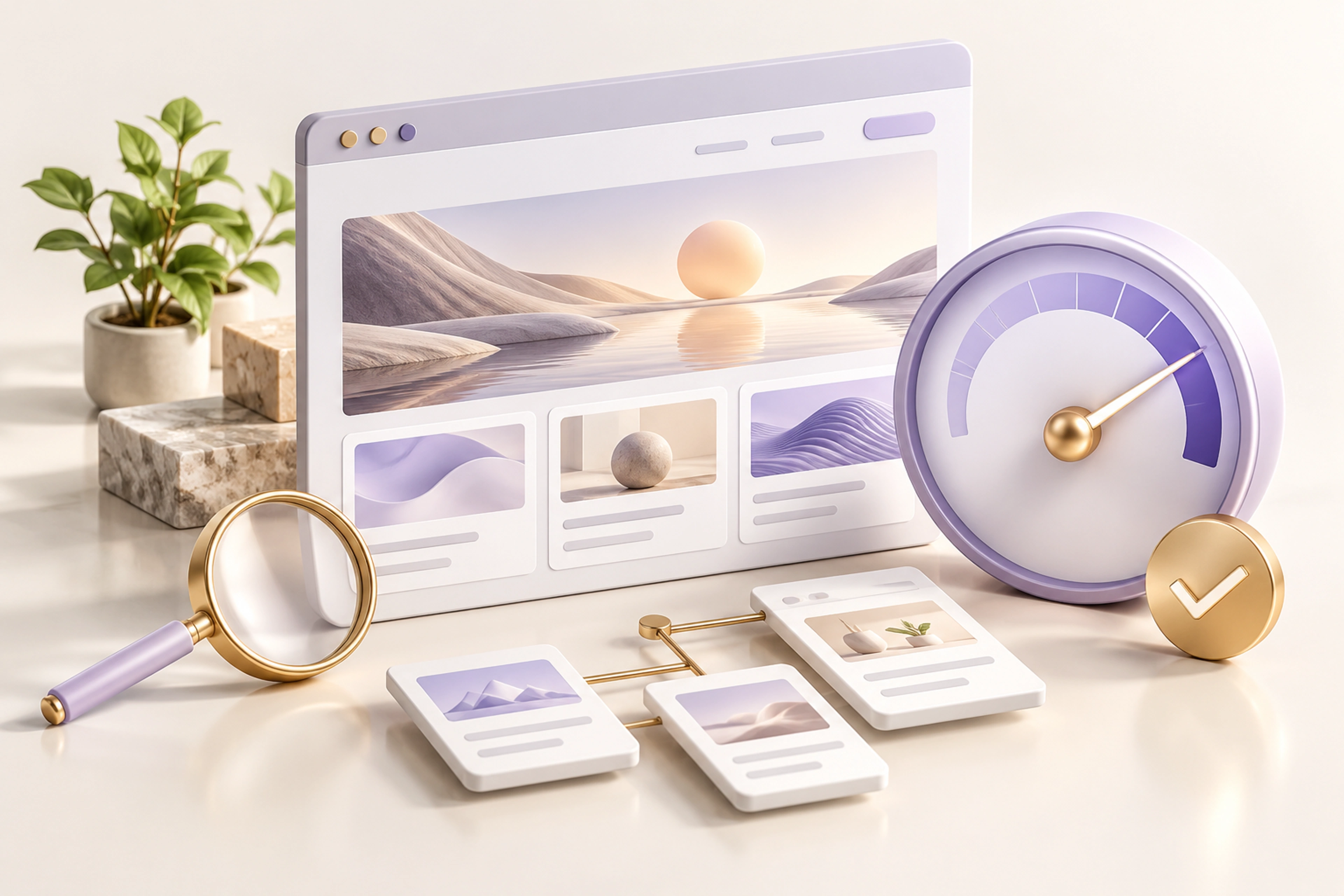 Fast website performance, search visibility, and structured pages